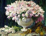 George Mosson, Tulpen in einer Vase